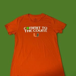University of Miami Hurricanes T Shirt Size Large